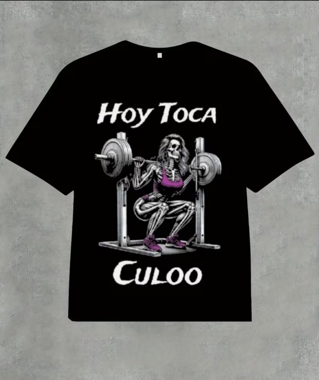 Camiseta con temática de  entrenamiento de piernas